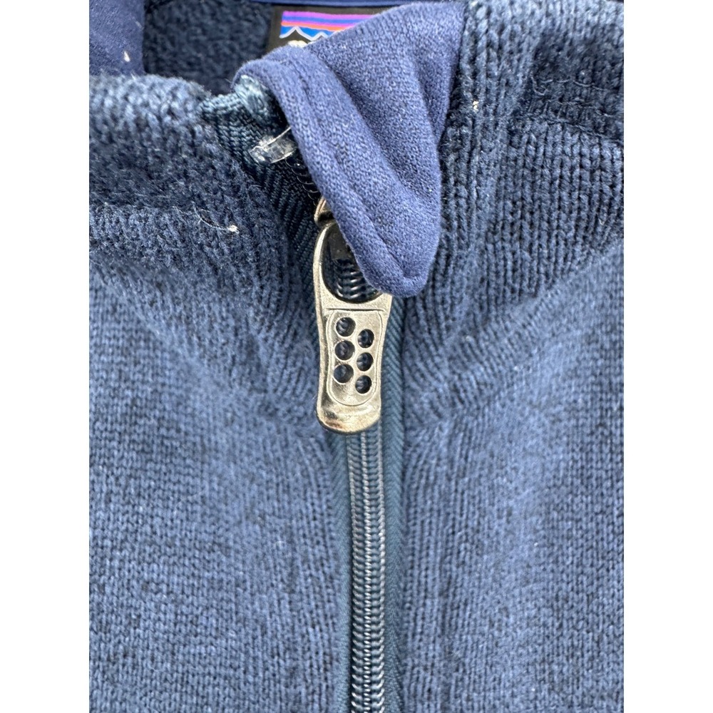 Patagonia Better Sweater Vest Mens Medium Navy Blue Full Zip Fleece 25881 - Picture 3 of 8